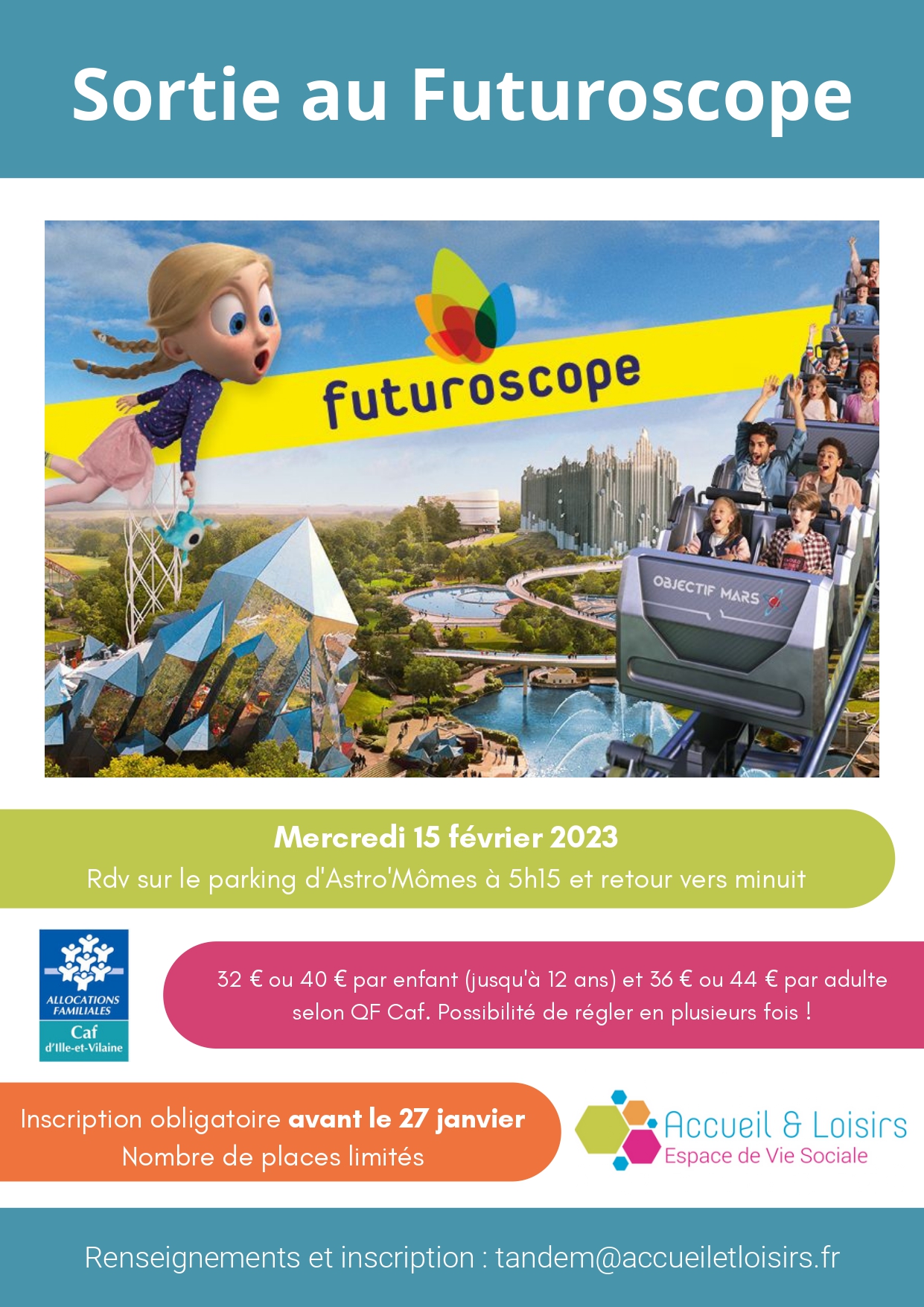 Le Futuroscope.. vous connaissez? Association Accueil et Loisirs